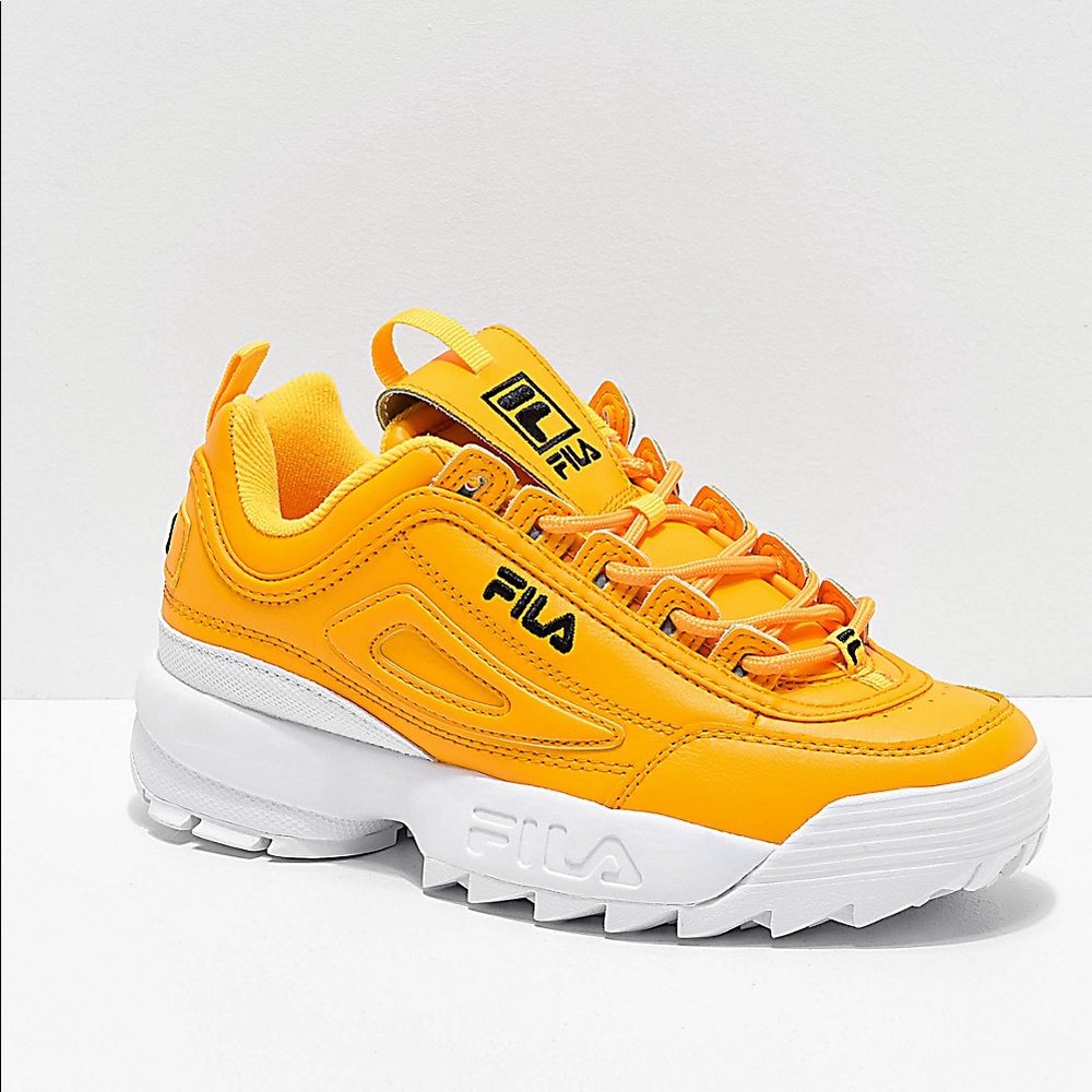 Yellow Fila Disruptor 2 NEW!!
